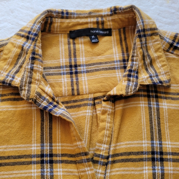 Harve benard top, M Plaid shirt with tie - Picture 3 of 9